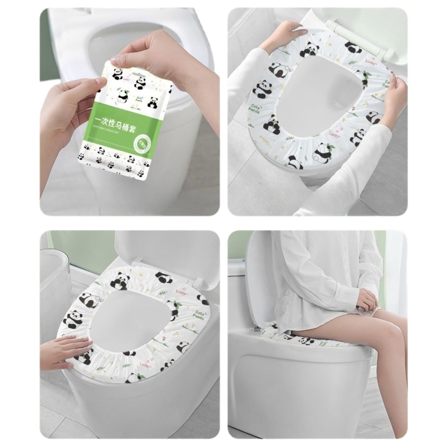 Panda Toilet Seat Protector – Hygiene and Comfort On the Go 🐼🚽