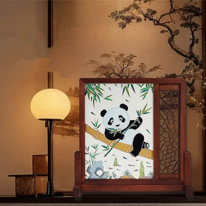 Double-Sided Hand-Carved Artistic Plate – A Modern Rebirth of Ancient Craftsmanship 🐼