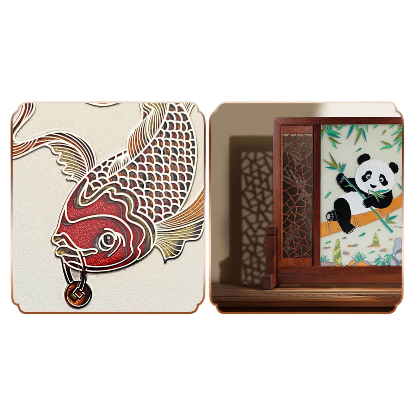 Double-Sided Hand-Carved Artistic Plate – A Modern Rebirth of Ancient Craftsmanship 🐼