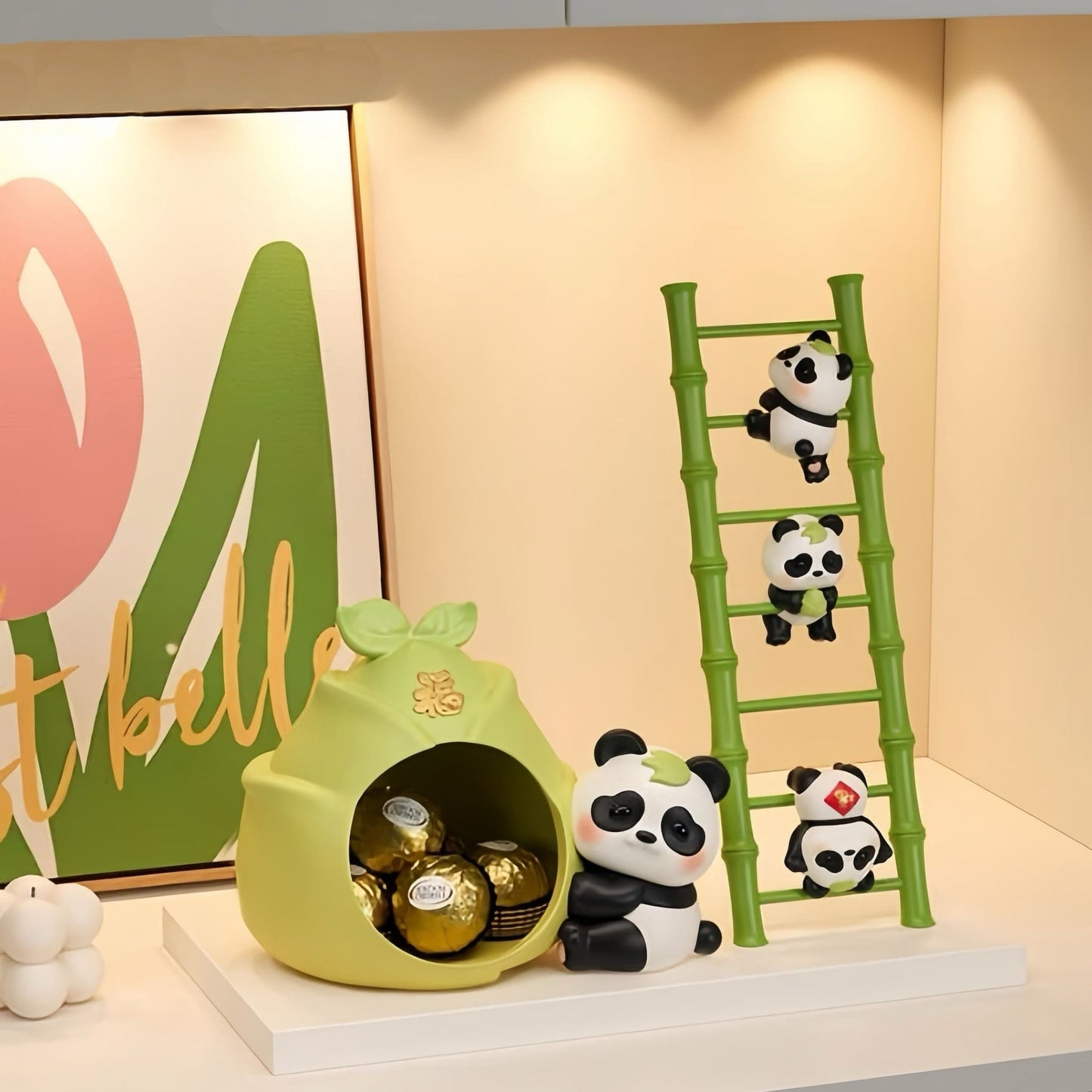 Kung Fu Panda Organizer – Cute Multifunctional Storage for Jewelry, Cosmetics & Small Essentials