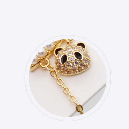 Panda & Apple Statement Earrings – Quirky Sparkle for Every Occasion 🍎🐼