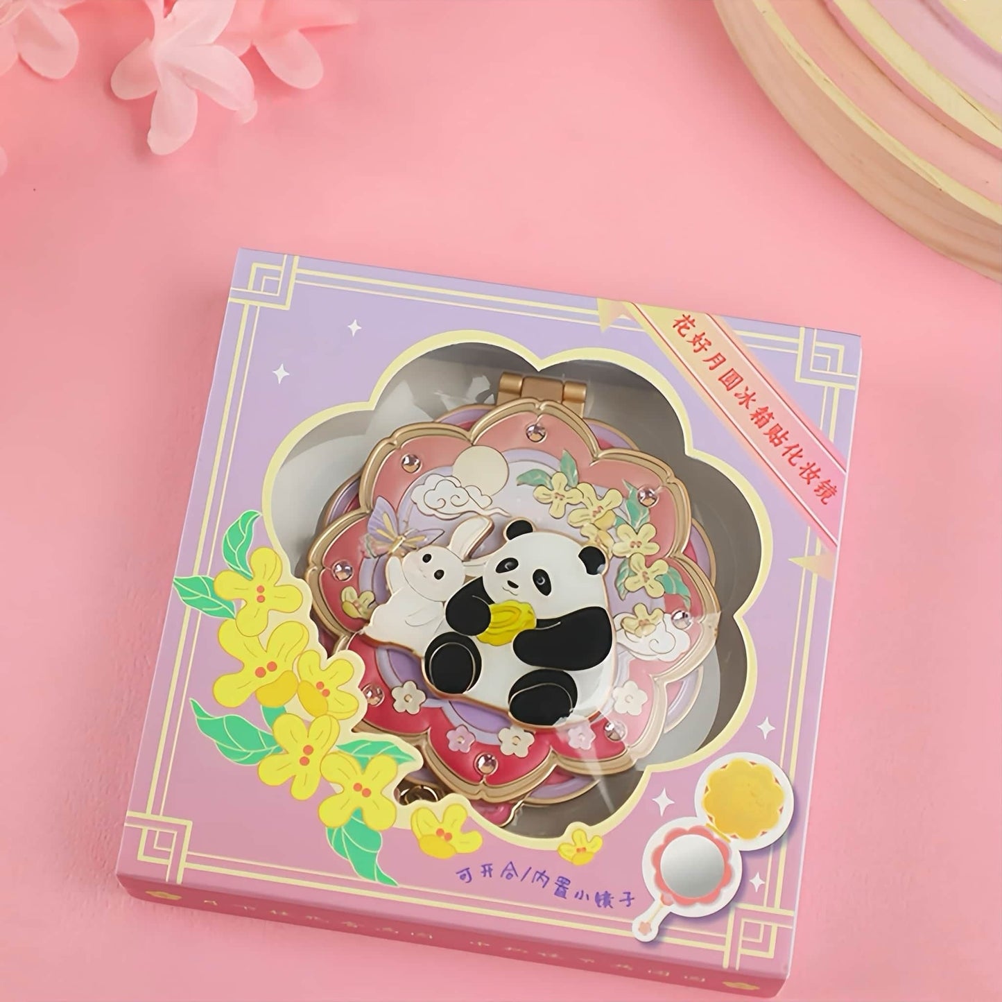 Magnetic Panda Mirror – Your Cutest Beauty Check-In Buddy 🐼✨