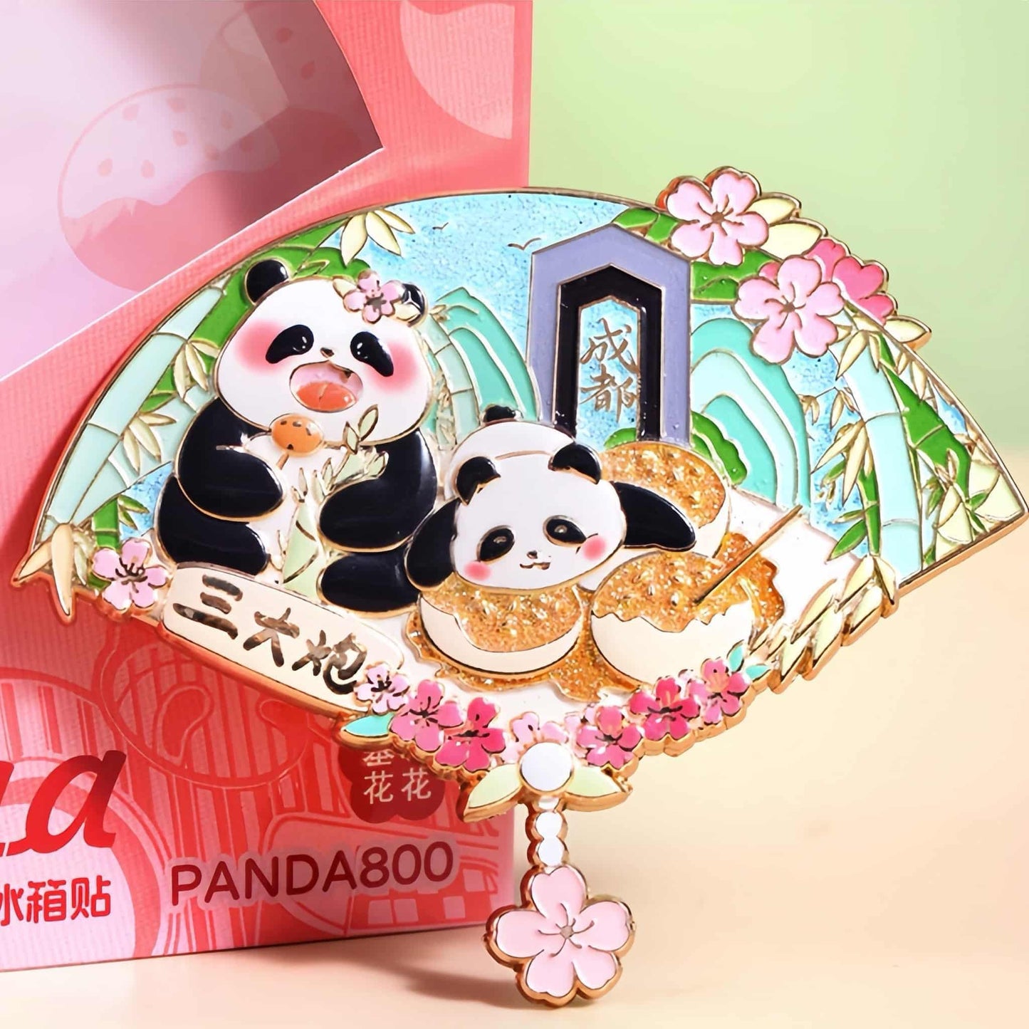 Hua Hua Panda Magnet Set – Sichuan Food & Landmarks Edition 🐼🍜🏯
