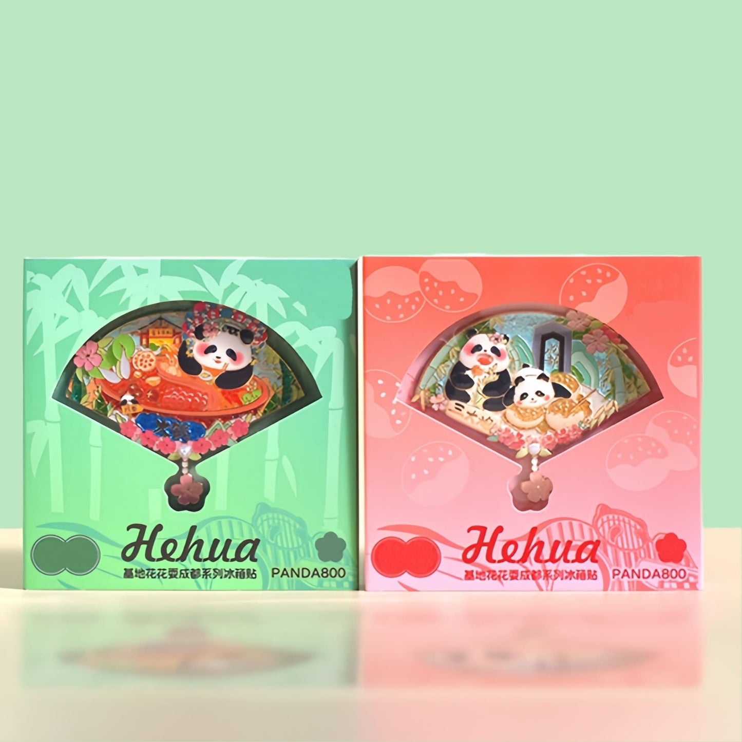 Hua Hua Panda Magnet Set – Sichuan Food & Landmarks Edition 🐼🍜🏯