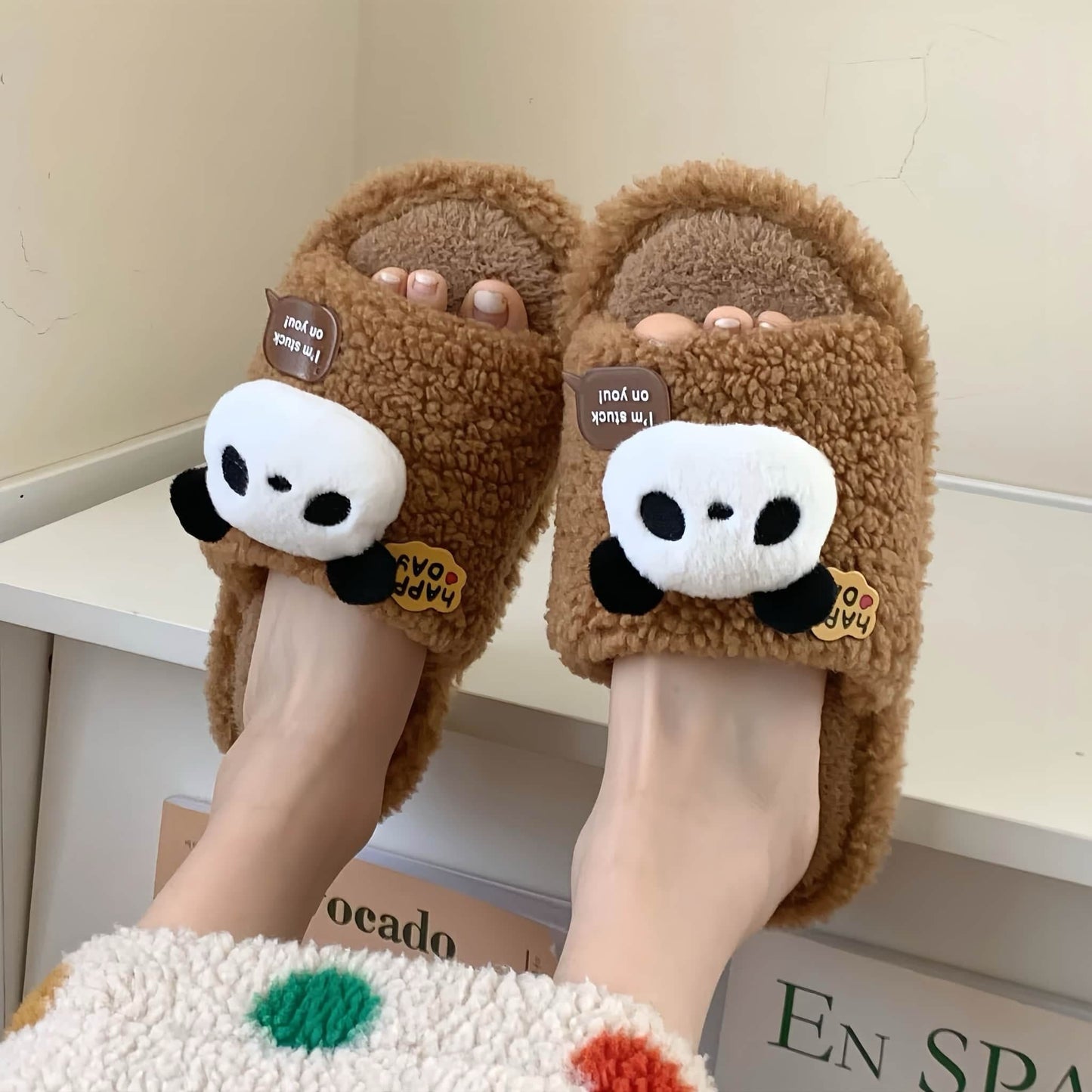 🐾 Panda Hug Slippers – Ultra-Soft & Adorably Comfy House Shoes