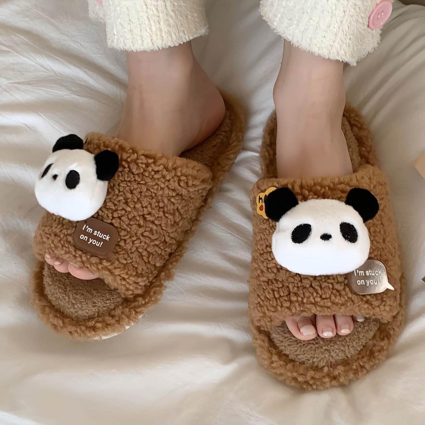 🐾 Panda Hug Slippers – Ultra-Soft & Adorably Comfy House Shoes