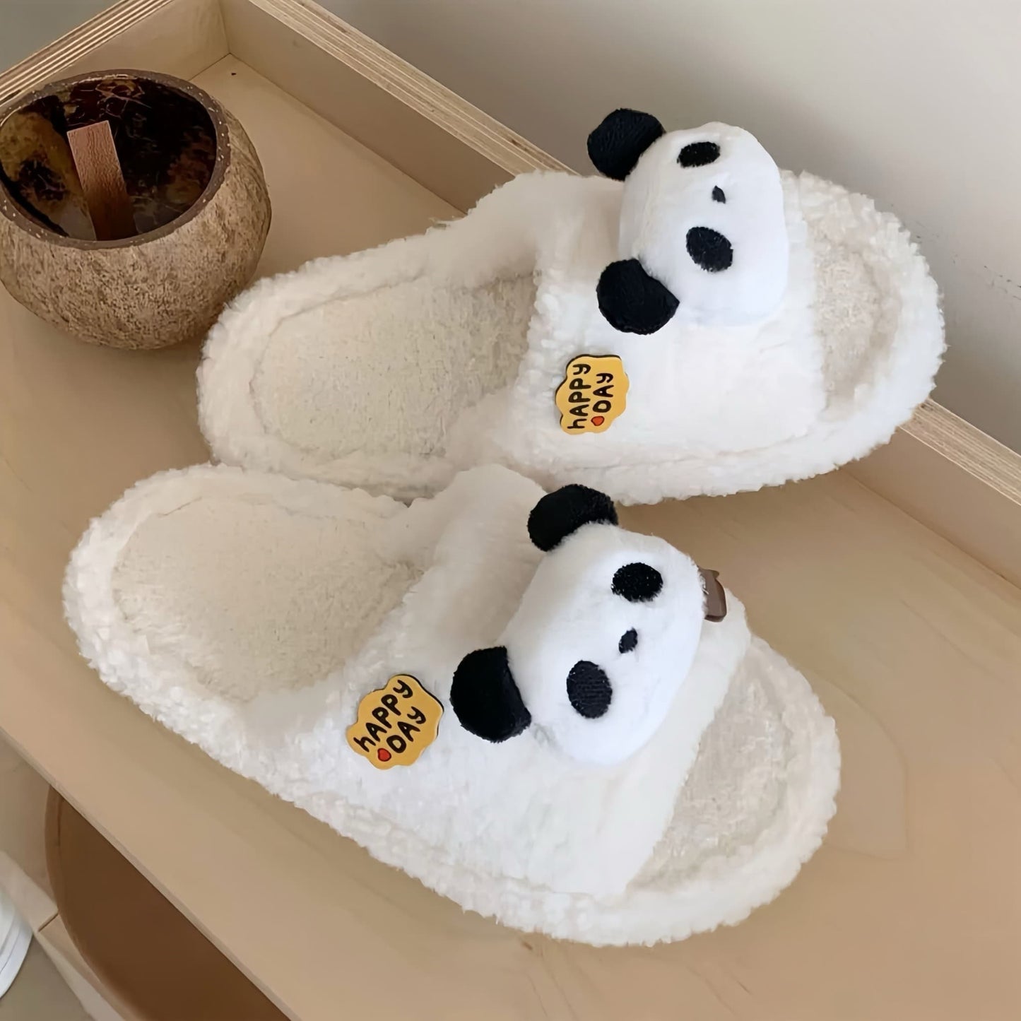 🐾 Panda Hug Slippers – Ultra-Soft & Adorably Comfy House Shoes