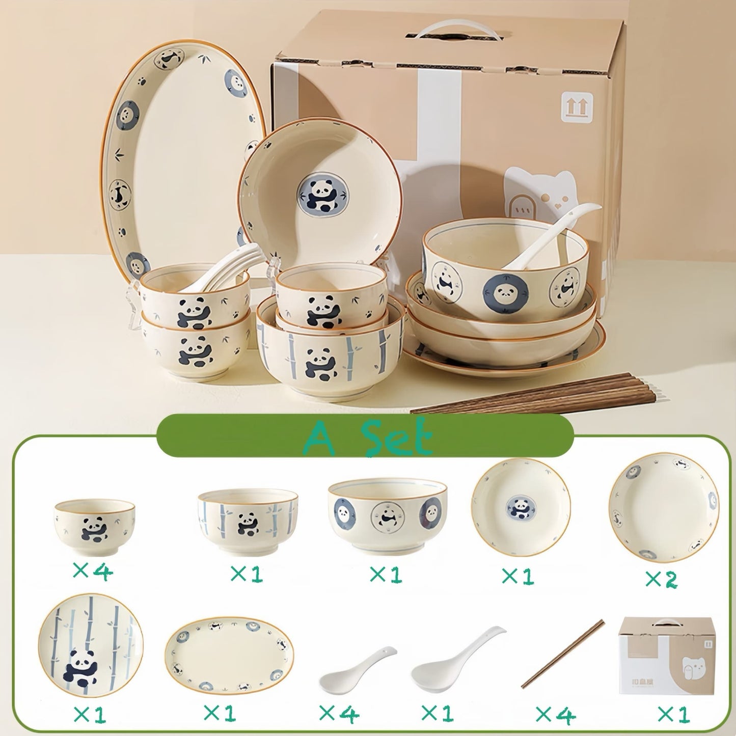 Panda Ceramic Bowl – Make Every Meal Delightful with Panda Magic 🐼🍽️