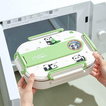 Panda Bento Lunch Box – Stainless Steel, Leak-Proof & Full of Joy 🐼🍱